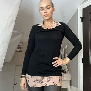 Red valentino womens dress tunic black size xs